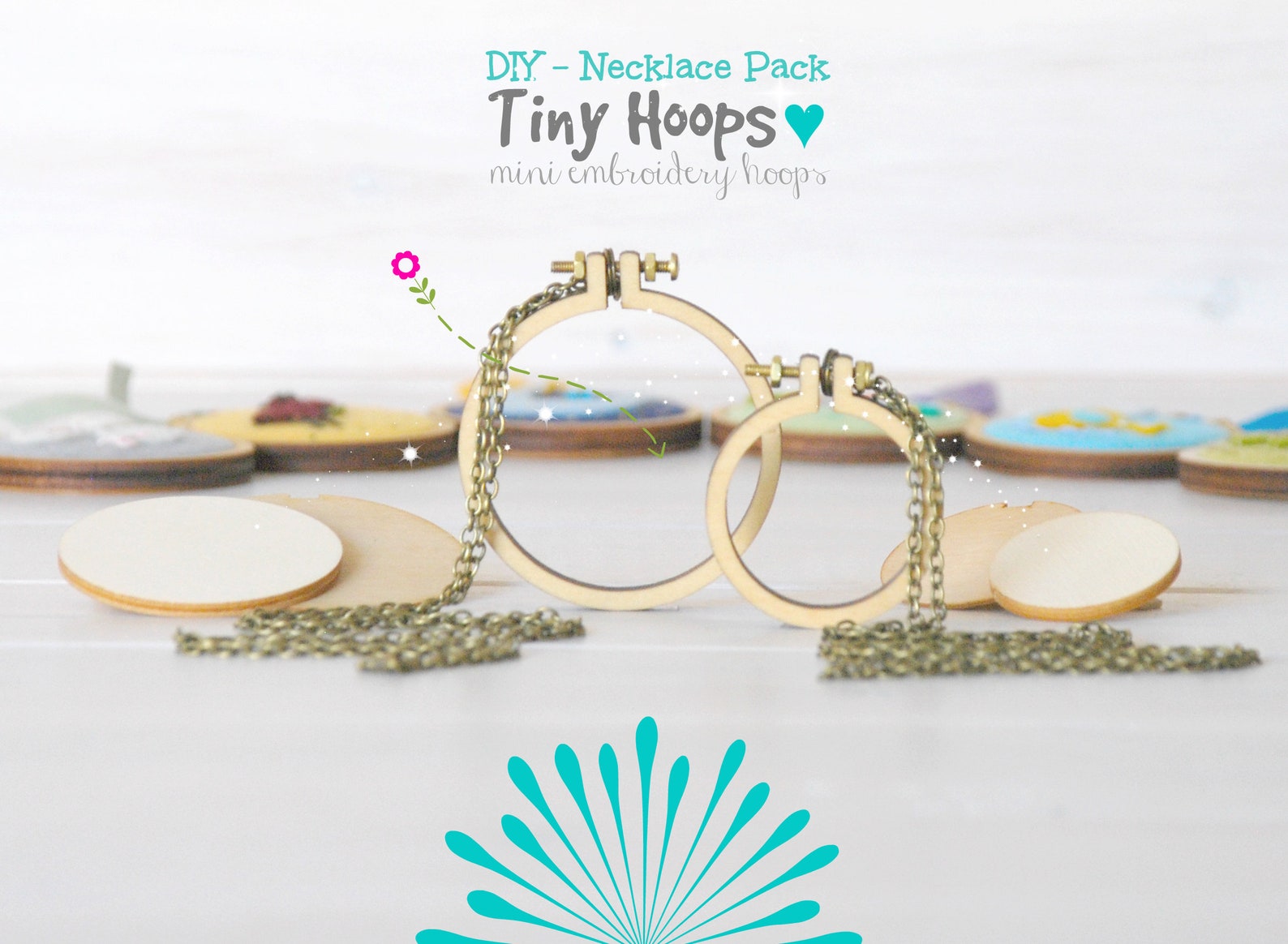 DIY Mini Embroidery Hoop Frame Pack of 2 1 x1.6/4cm Etsy
