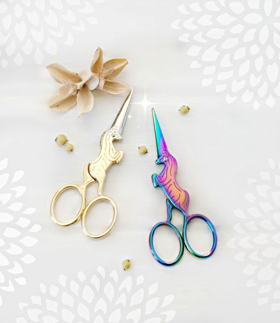 Buy Unicorn Embroidery Scissors Small Scissors Gold Unicorn Shears