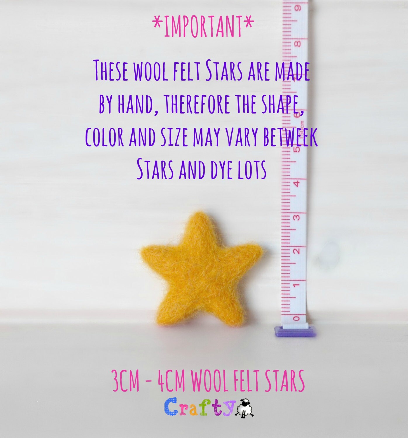 100% Wool Felt Stars  Handmade Felt & Felted Star Shapes