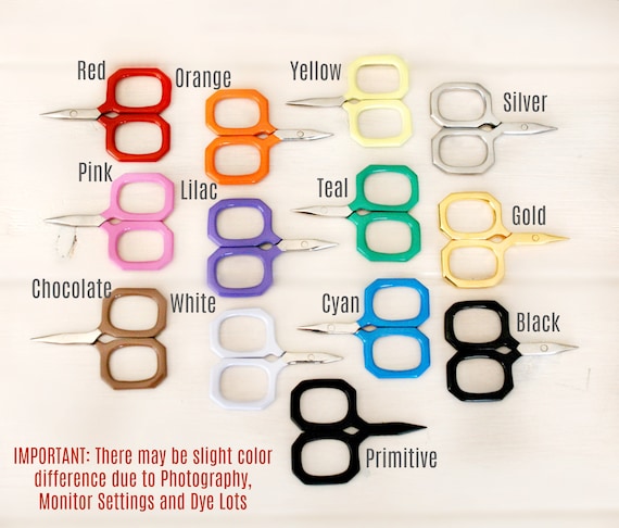 Embroidery Scissors - Colorful Mini Scissors - Shears - Ribbon Scissors -  Mini Scissor- Final Sale - Cute Mini Heart Scissors