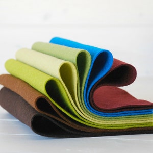 Super Soft 100% Wool Felt Sheets: Vertigo Collection, 8&quot;x12&quot; (7 Colors)