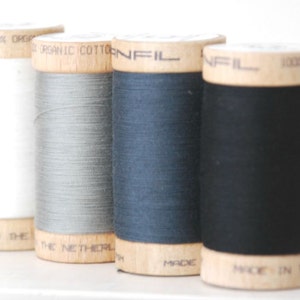 GOTS Organic Cotton Thread: TC-4801, Natural White, 300 Yards image 3