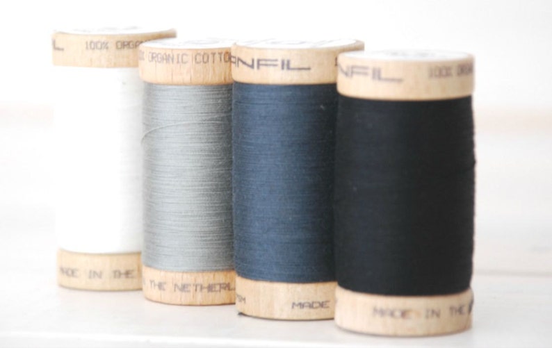 GOTS Organic Cotton Thread: TC-4801, Natural White, 300 Yards image 3