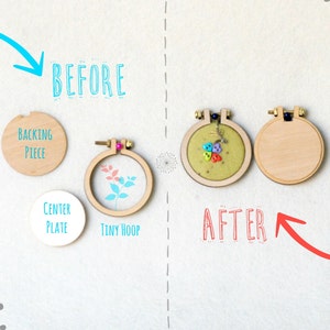 Diy tiny embroidery hoop frame kit 164cm embroidery  etsy Diy tiny embroidery hoop frame kit 164cm embroidery  etsy