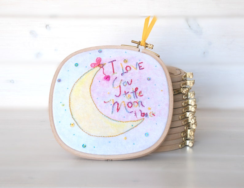 Square Embroidery Hoop 6.5 x 6.5 Wooden Embroidery Hoop Embroidery Hoop Wooden Hoops Square Wooden Hoops 15cm Square Hoop image 1
