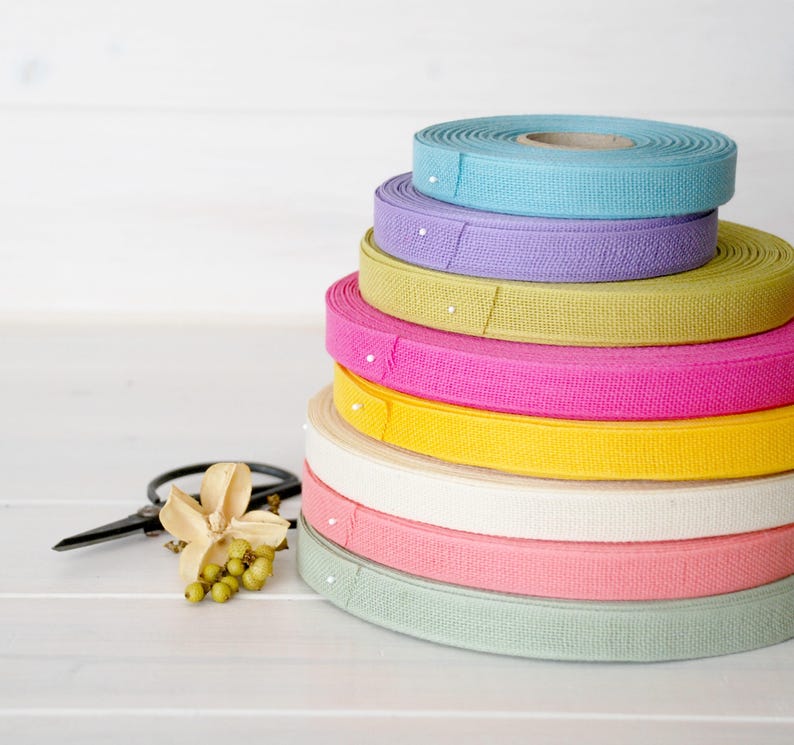 Cotton Ribbons 3 or 6 Yards of 100 Cotton Ribbon Etsy