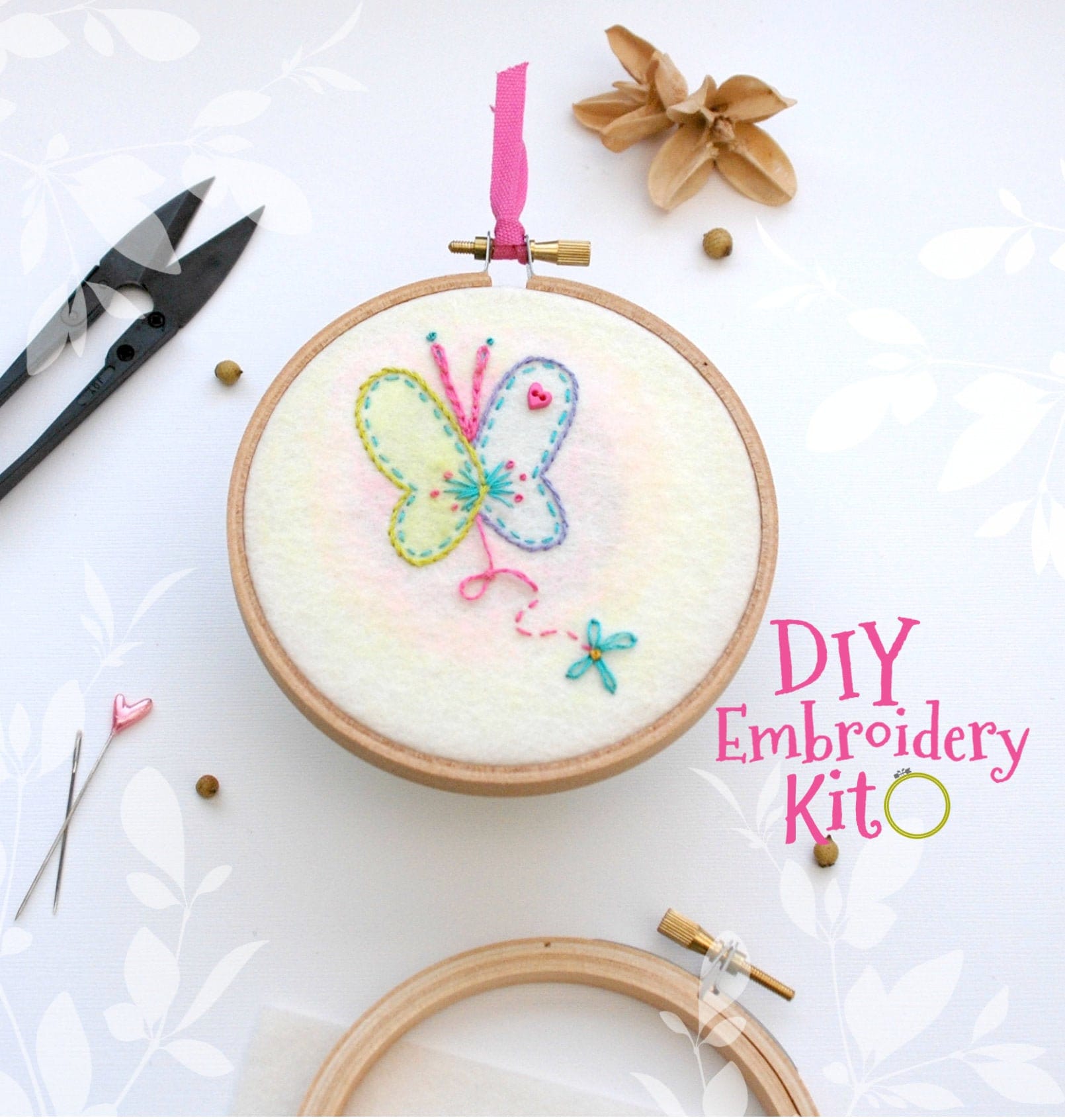 diy embroidery kit for beginner cute