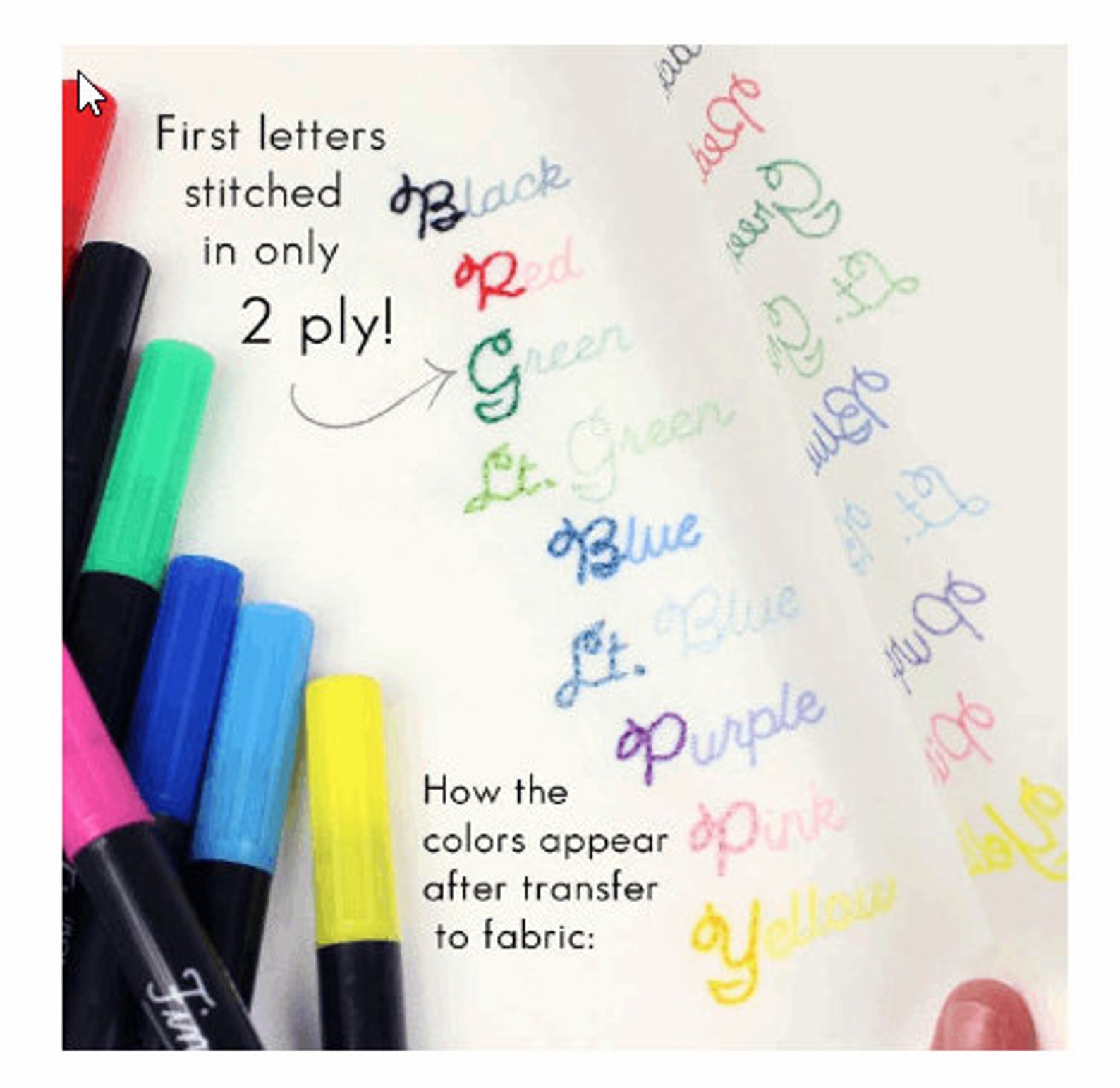 Heat & Ironon Transfer Pen Fine Tip 0.5mm Thick Tip Etsy