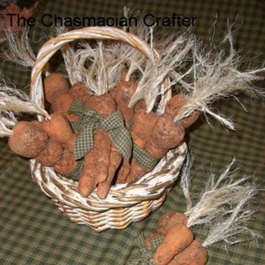 Primitive Carrots E- Pattern.....Instant Download