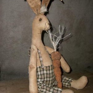 Primitive Harey The Rabbit E- Pattern....Instant Download