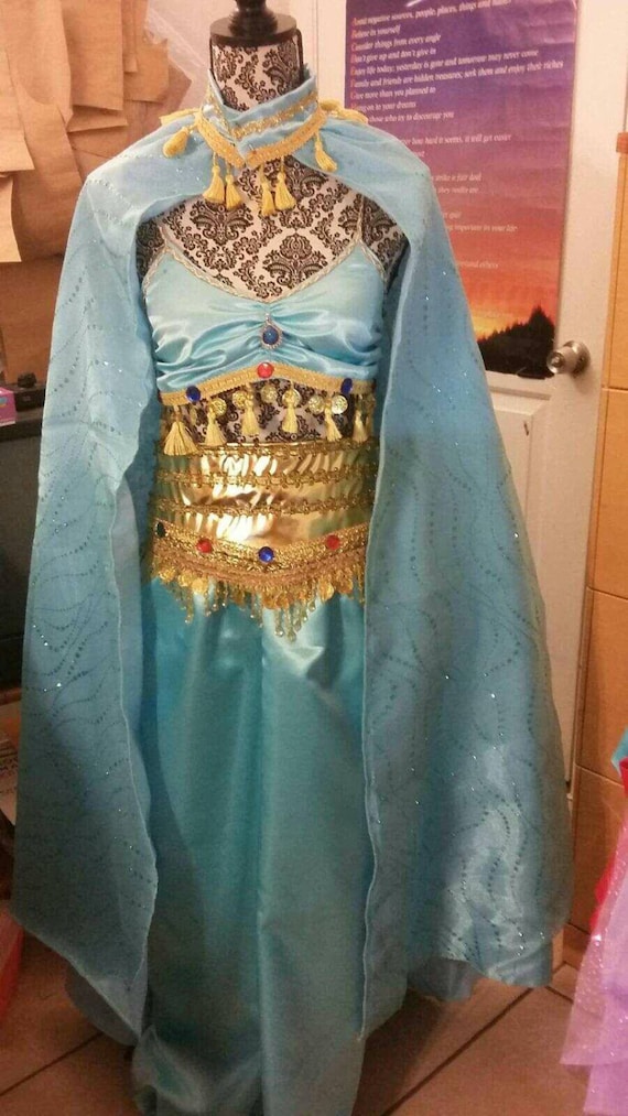 Jasmine Princess Adult Women Princess Cosplay Costume Dress Etsy