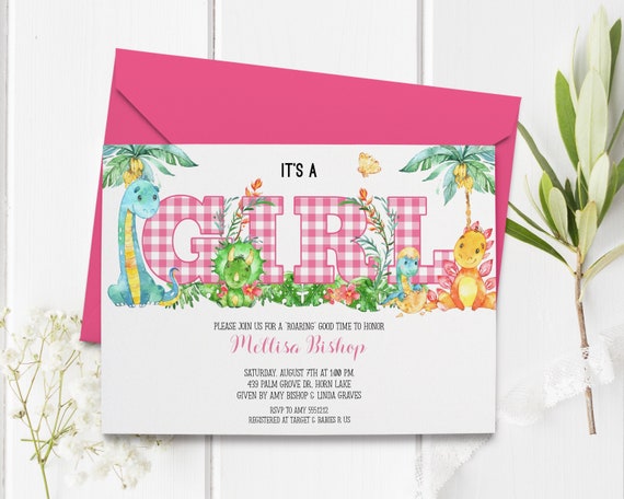 printable dinosaur baby shower invitations