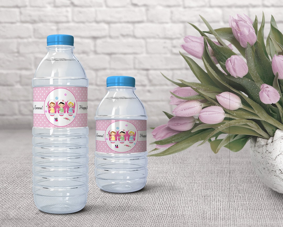 Spa Day Water Bottle Label, Water Bottle Label, Water Label Template, Printable Instant Download ...
