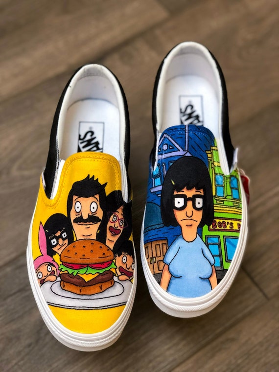 vans burger slip on