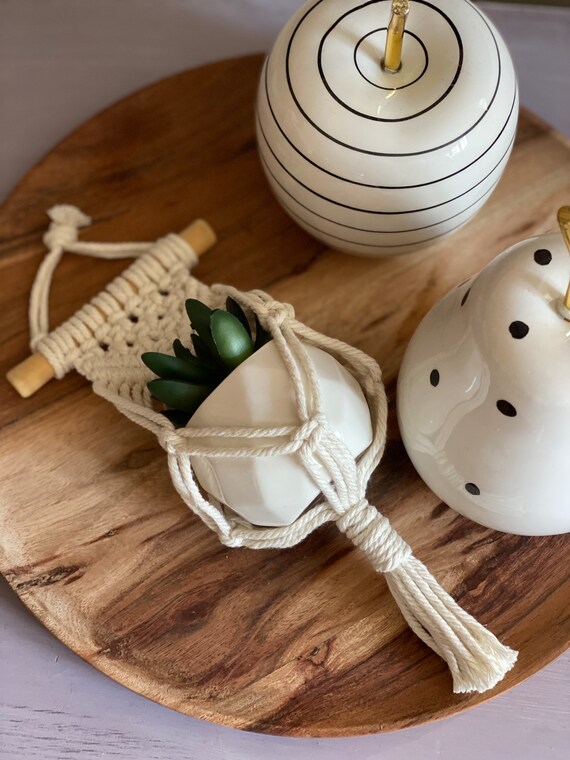 Macrame Hanging Plant Pod Etsy