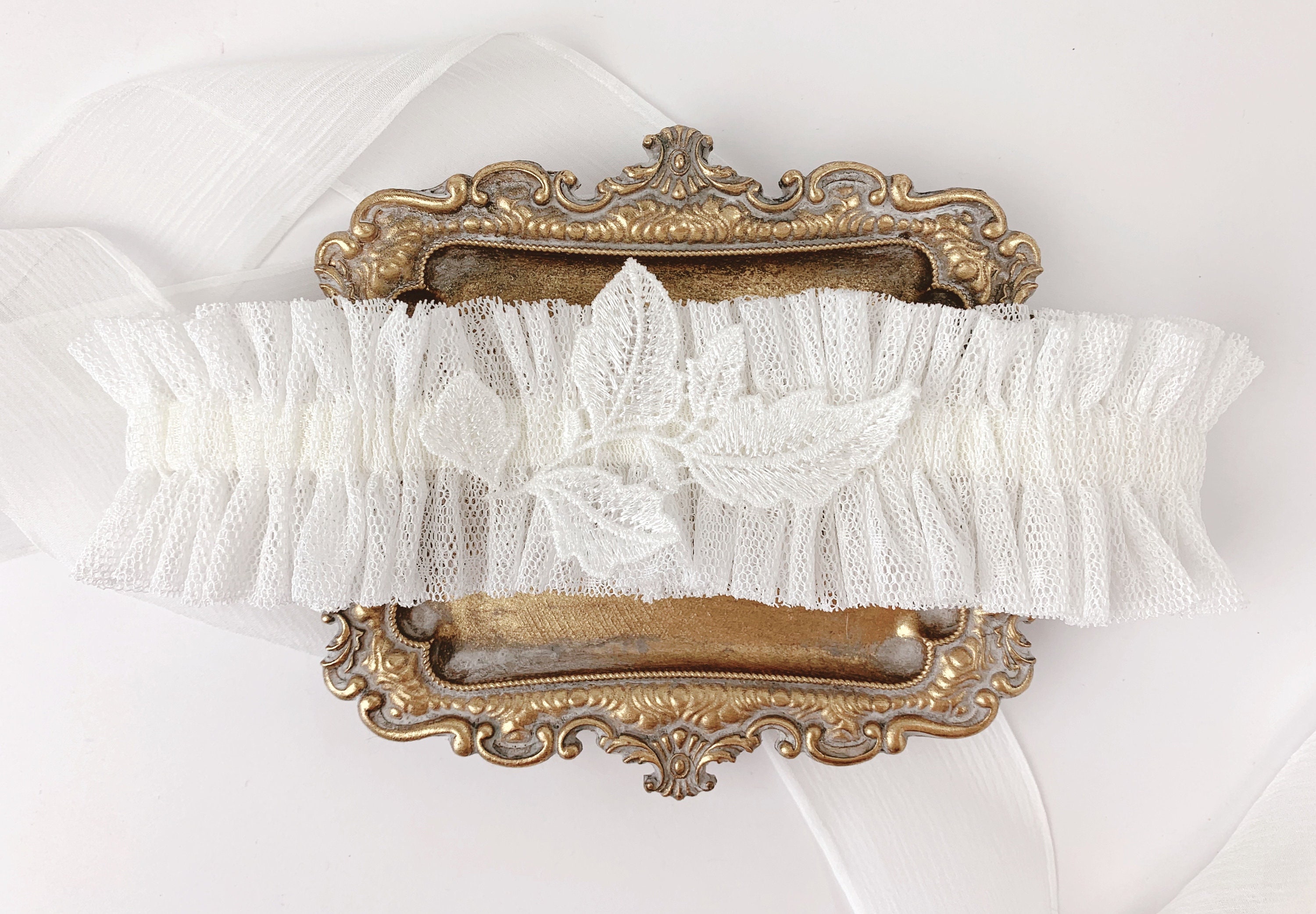 Giarrettiera Vintage Con Balze Nero - Accessorio Sexy Anni '20 Per Costumi E Feste - Foto 6