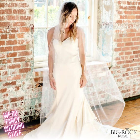 Classic Ivory Cathedral Wedding Veil, Bridal Veil, Plain Veil, Custom Wedding Veils, Cathedral Veil