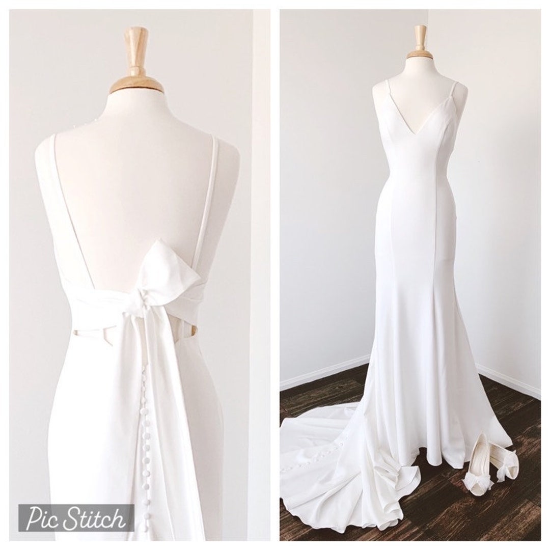 How to tie the back of a wedding dress – Leah S Designs
