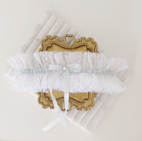 Something Blue Bridal Garter Set, Wedding Garter, Blue Garters for Wedding, Garter for Bride, Bride Gift