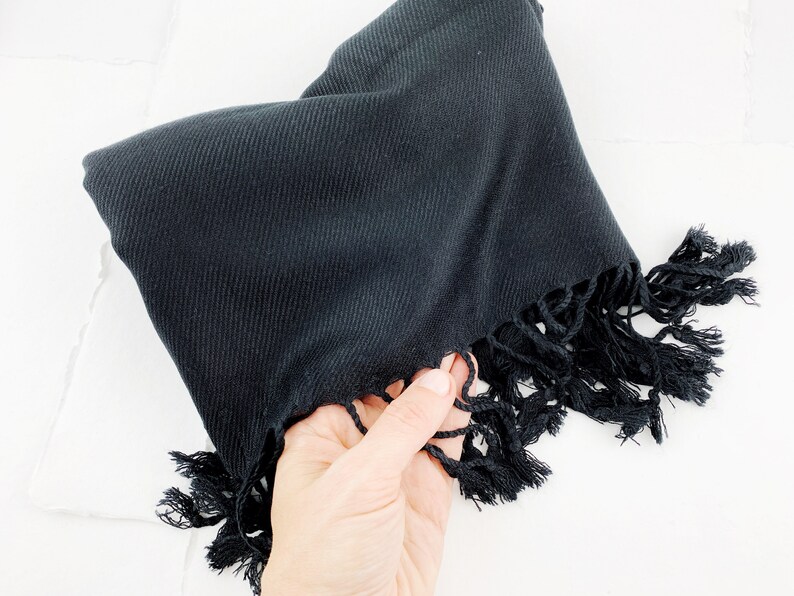 black pashmina for wedding