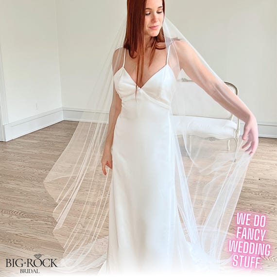 Cathedral Length Wedding Veil, Off White Bridal Veil, Long Ivory Wedding Veil, Floor Length Veils for Wedding, Bridal Accessories