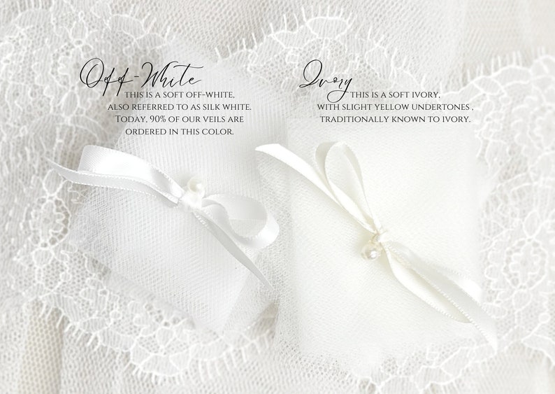 Bridal Veil Tulle Samples, Wedding Veil Tulle Swatches, Veil image 2
