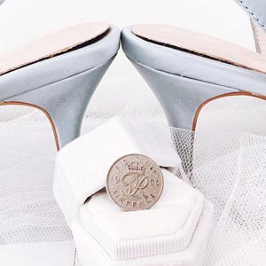 Wedding Sixpence in Her Shoe, Bridal Shower Gift for Bride, Wedding Gift for Bride, Wedding Accessories