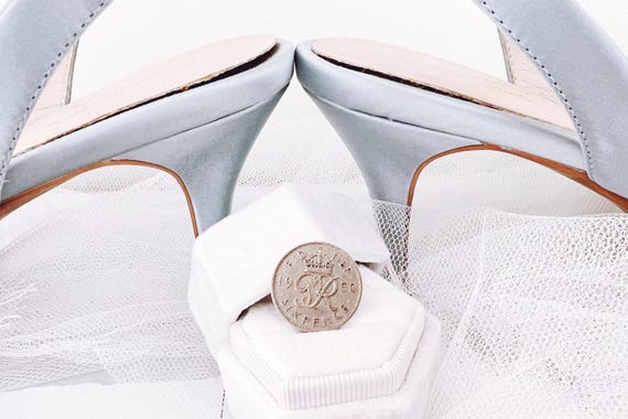 Wedding Sixpence in Her Shoe, Bridal Shower Gift for Bride, Wedding Gift for Bride, Wedding Accessories