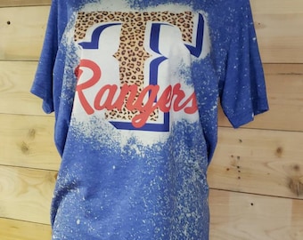 Custom Graphic Design T-Shirt " Love My Rangers Leopard T" by Rock'n u Designs