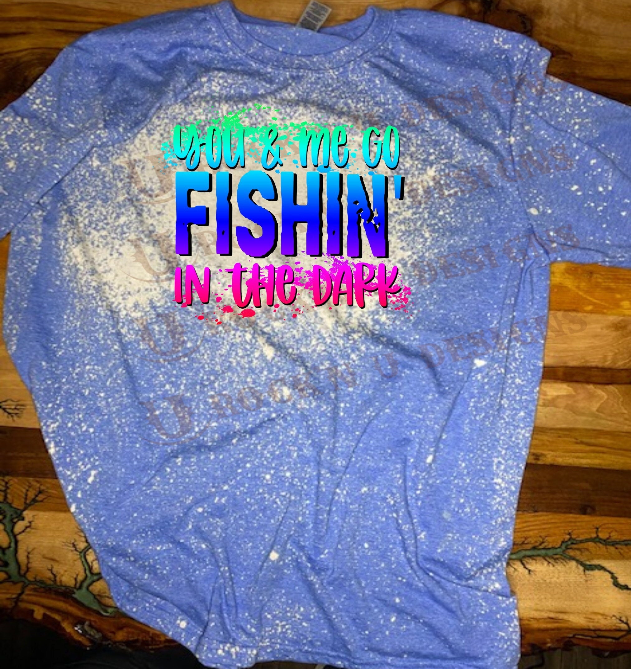 Fishing in The Dark - unisex Graphic T Shirt by Rock'n U Designs