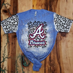 Custom Unisex T-shirt &quot; BASEBALL&quot; Leopard Design With Sleeves by Rock&#39;n u Designs