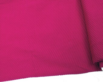80s Crinkle Cotton Solid Fuchsia Coral Pink 52 W x 134 L = 3.7 Yards