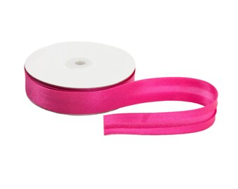 3 Yards//Pack Royal Blue 12 Mm. Set of 4 Sakura Satin Bias Tape Fold Single Fold