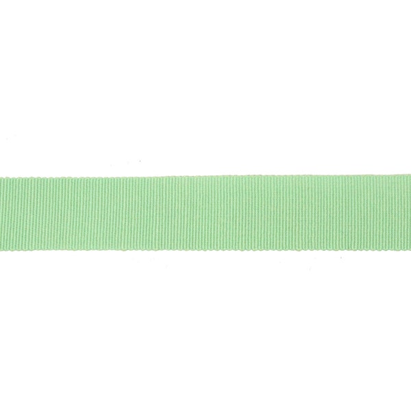 Vintage Petersham Ribbon 50/50 Cotton Rayon 23 mm Wide - Sea Green - Sold by the Yard