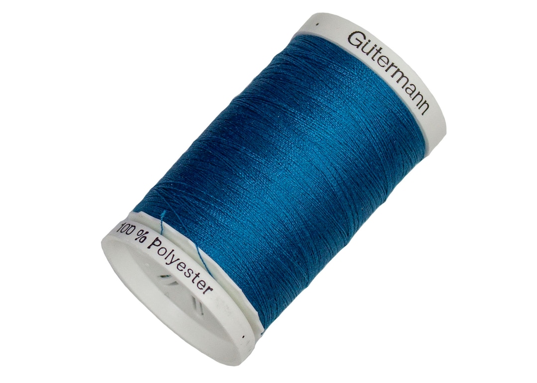 Carrete De Hilo De Poliéster Para Coser | 8000 Yardas, Color Azul Claro (307), Para Máquinas Y Manual