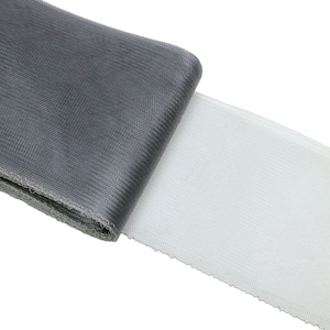 Crinoline Horsehair Braid 6&quot; (16 cm) Wide - Grey - Sold by the Yard