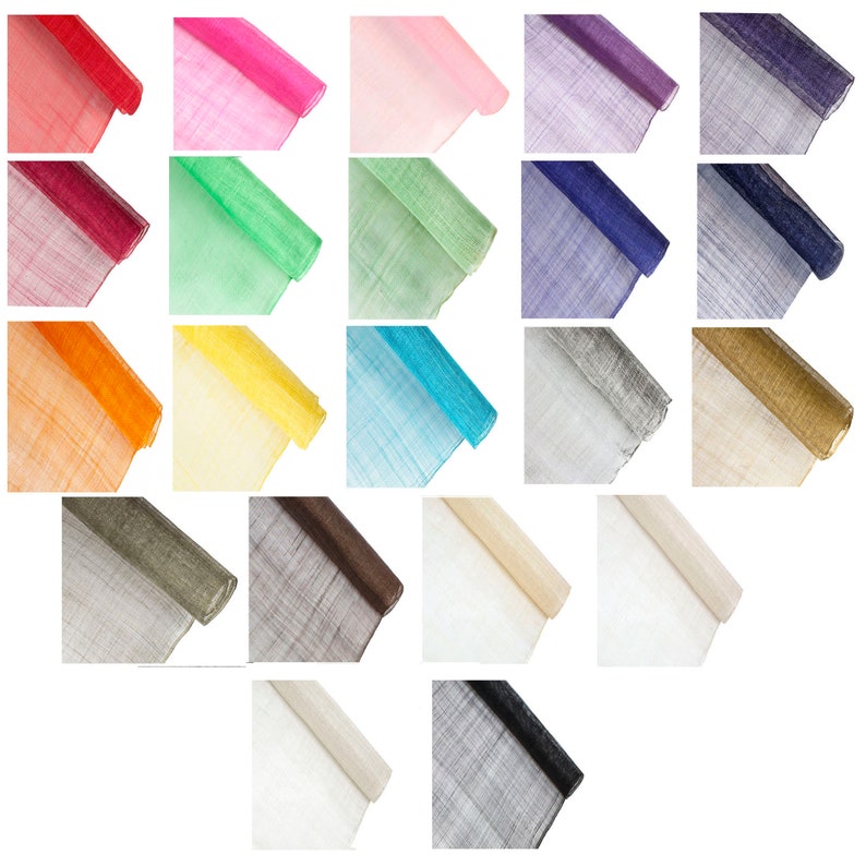 Stiffened Sinamay Millinery Fabric 1 Meter x 90cm Black Sold by the Meter