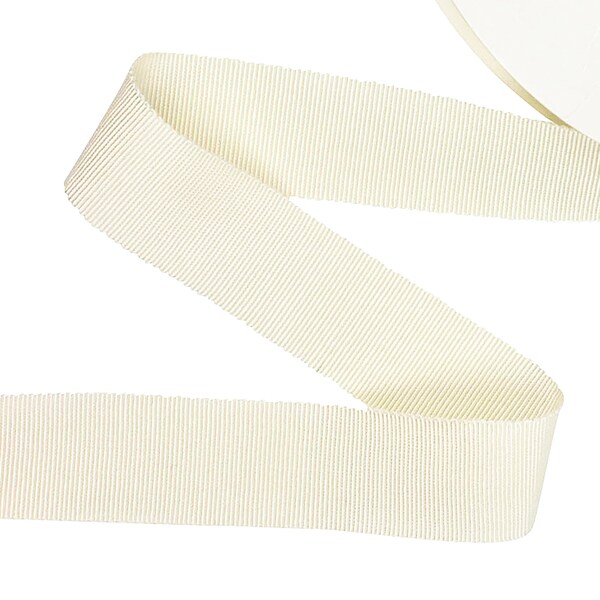 Petersham Ribbon Cotton Rayon 25 mm (1") - Sold by the Yard - Ivory