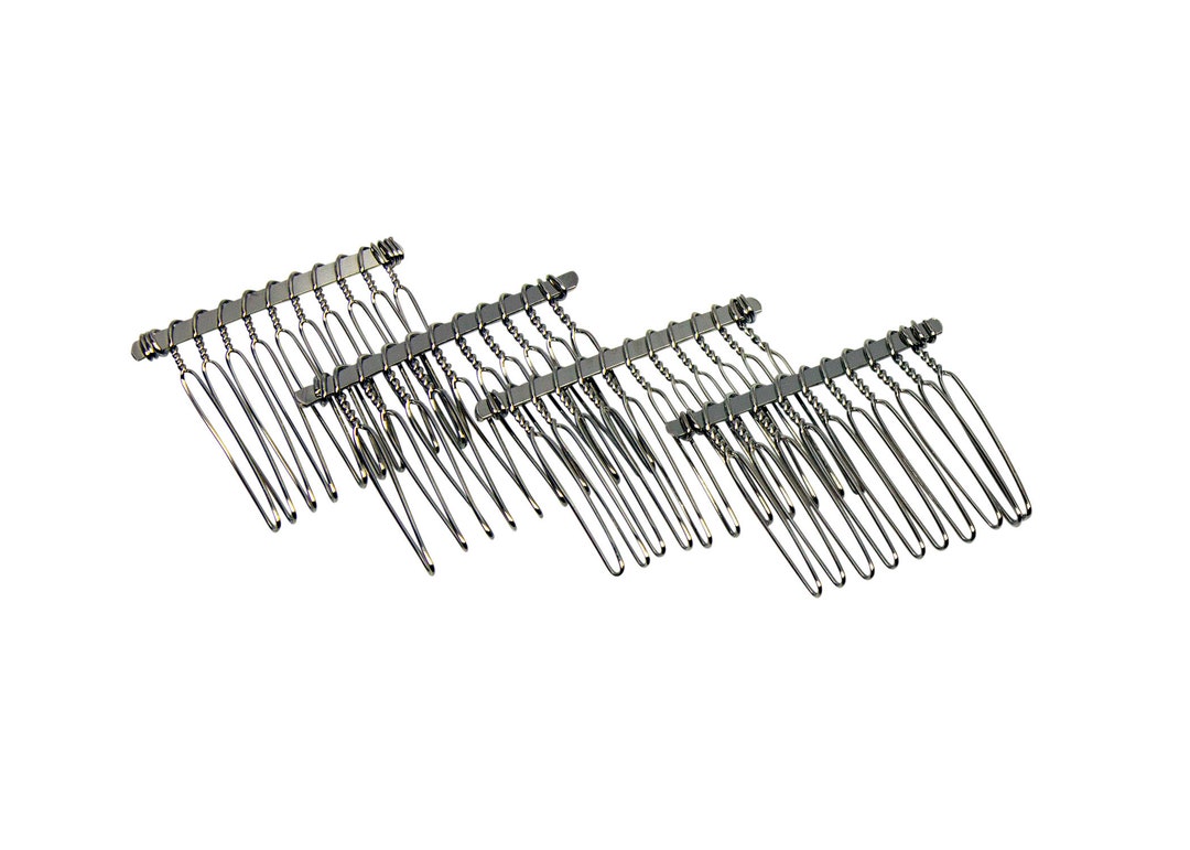 Metal Twisted Wire Comb for Veils and Headpieces 1 3/4