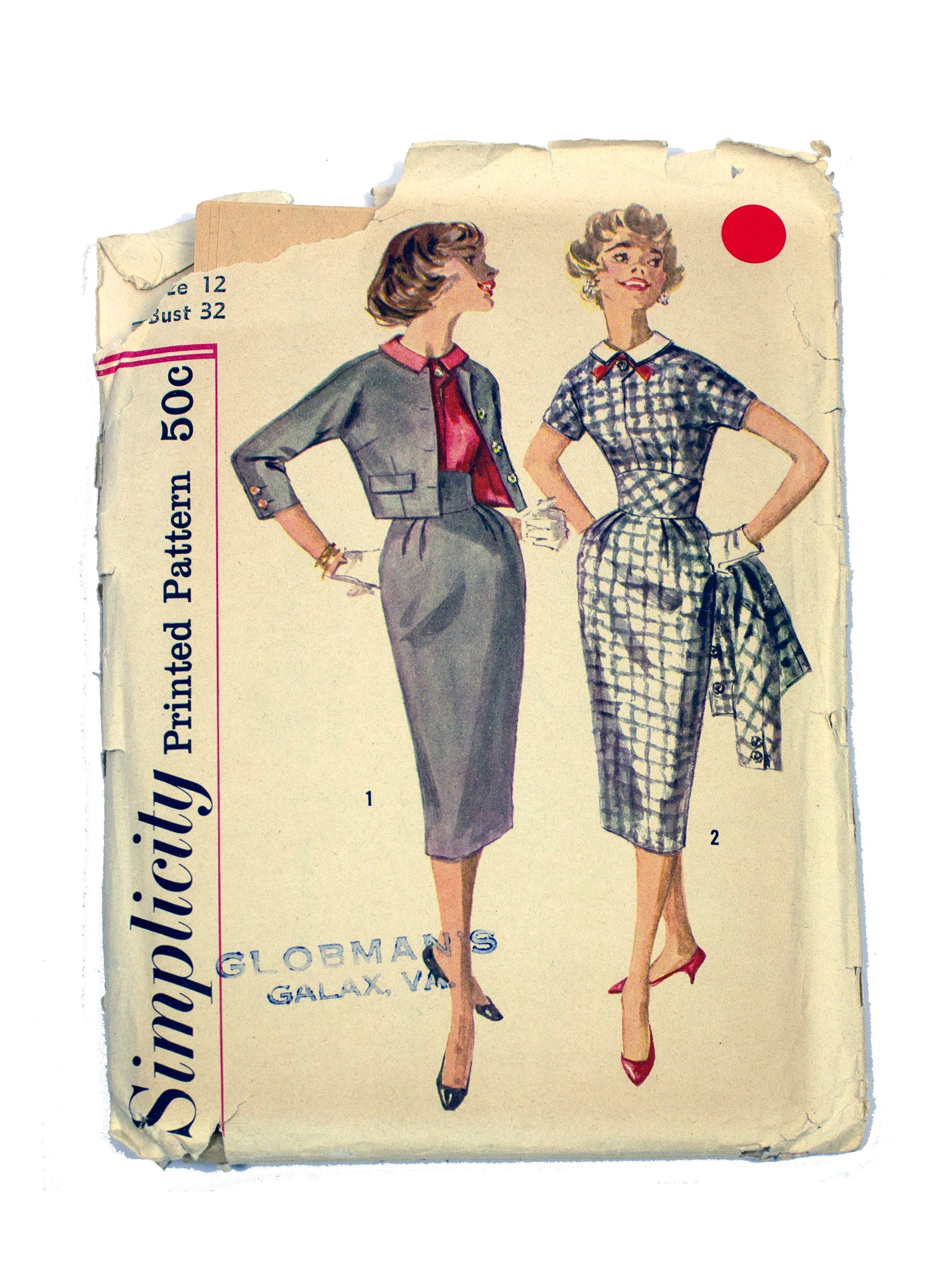 Simplicity 2624 Women S One Piece Dress With Detachable Etsy