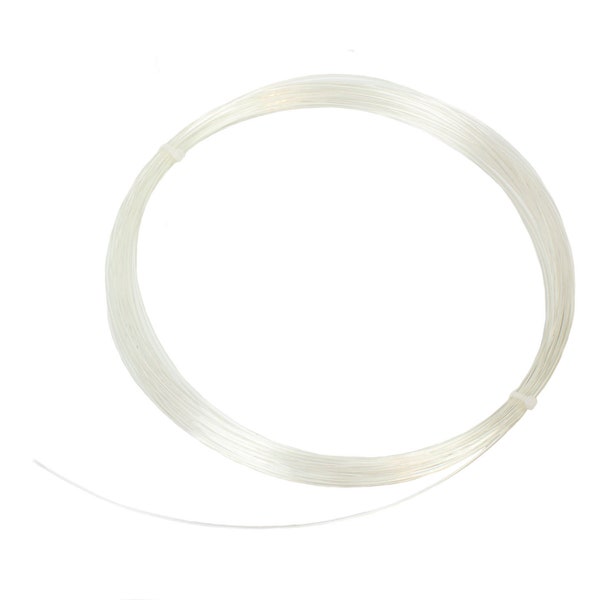 Polyester Plastic Memory Wire for Millinery Hat Brims - 1.5 mm Transparent - Sold by the Yard