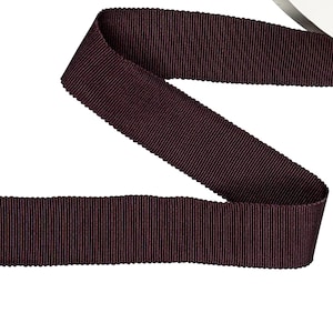 Petersham Ribbon Cotton Rayon 25 mm (1&quot;) - Sold by the Yard - Brown