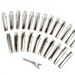 Metal Alligator Hair Clips 40 mm Long