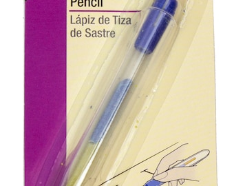 Dritz Tailor's Chalk Pencil (Blue, Yellow & White Chalk)