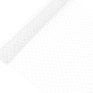 Russian Birdcage Veil Netting 10&quot; Wide - Sold by the Yard - White