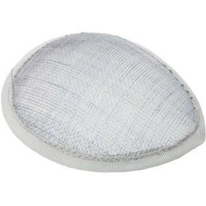 Sinamay Teardrop Fascinator Base 5 1/2&quot; x 4&quot; - Grey