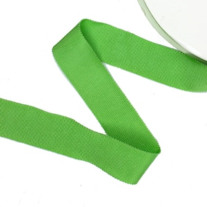 Petersham Ribbon Cotton Rayon 25 mm (1&quot;) - Sold by the Yard - Green