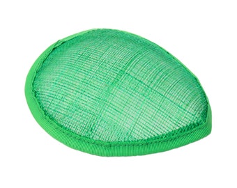 Sinamay Teardrop Fascinator Base 5 1/2" x 4" - Green