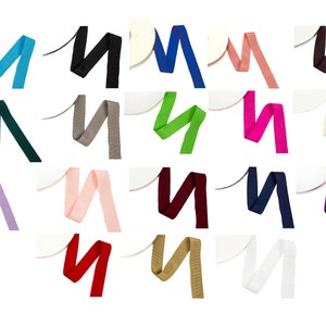 Petersham Ribbon Cotton Rayon 25 mm (1&quot;) - Sold by the Yard