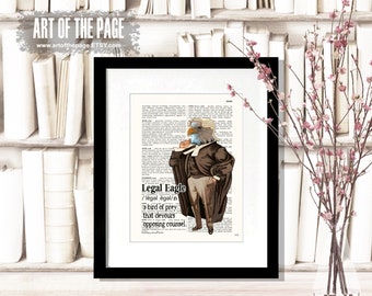 Lawyer print, "Legal Eagle- Definition", Lawyer Gift, Funny Lawyer print, Pass the Bar gift, Law Office Decor, Attorney gift